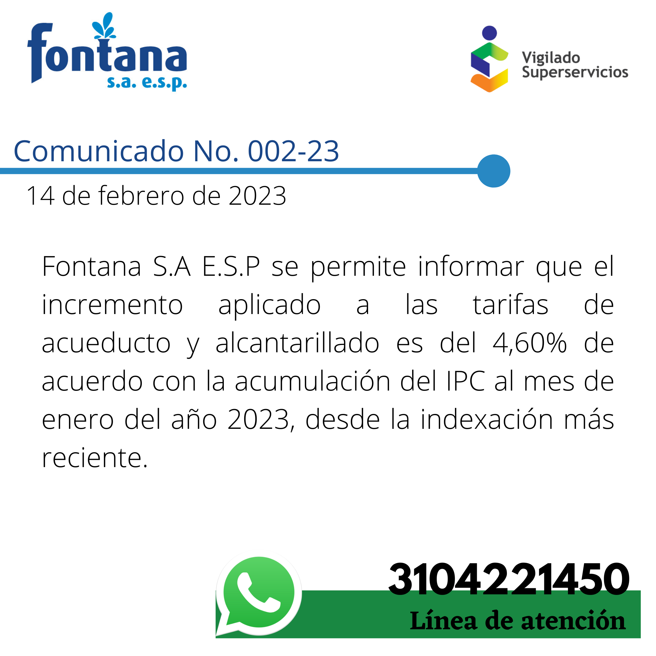 Comunicado No. 002-23 indexacion (14-02-2023)