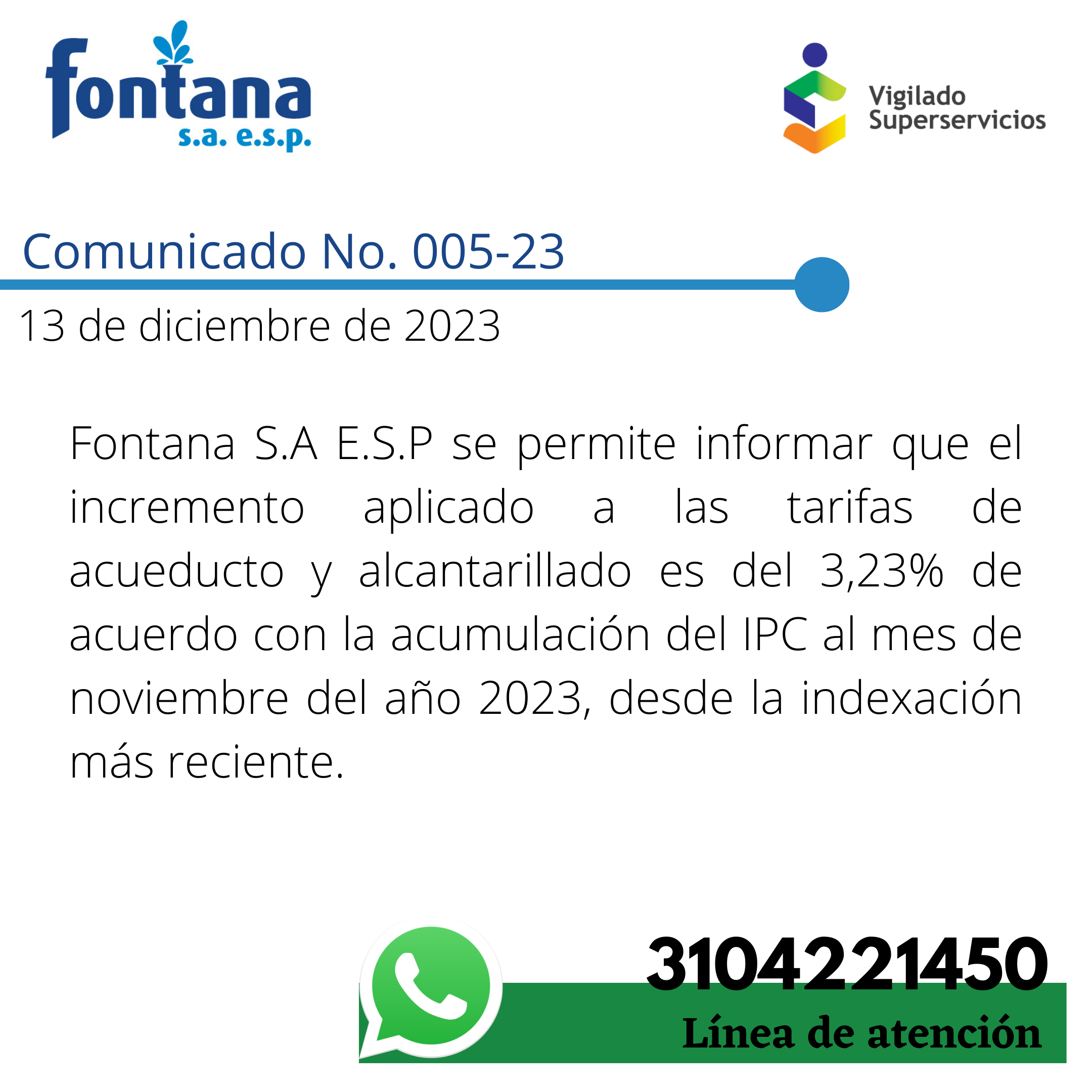 Comunicado No. 005-23 Indexacion (13-12-2023)