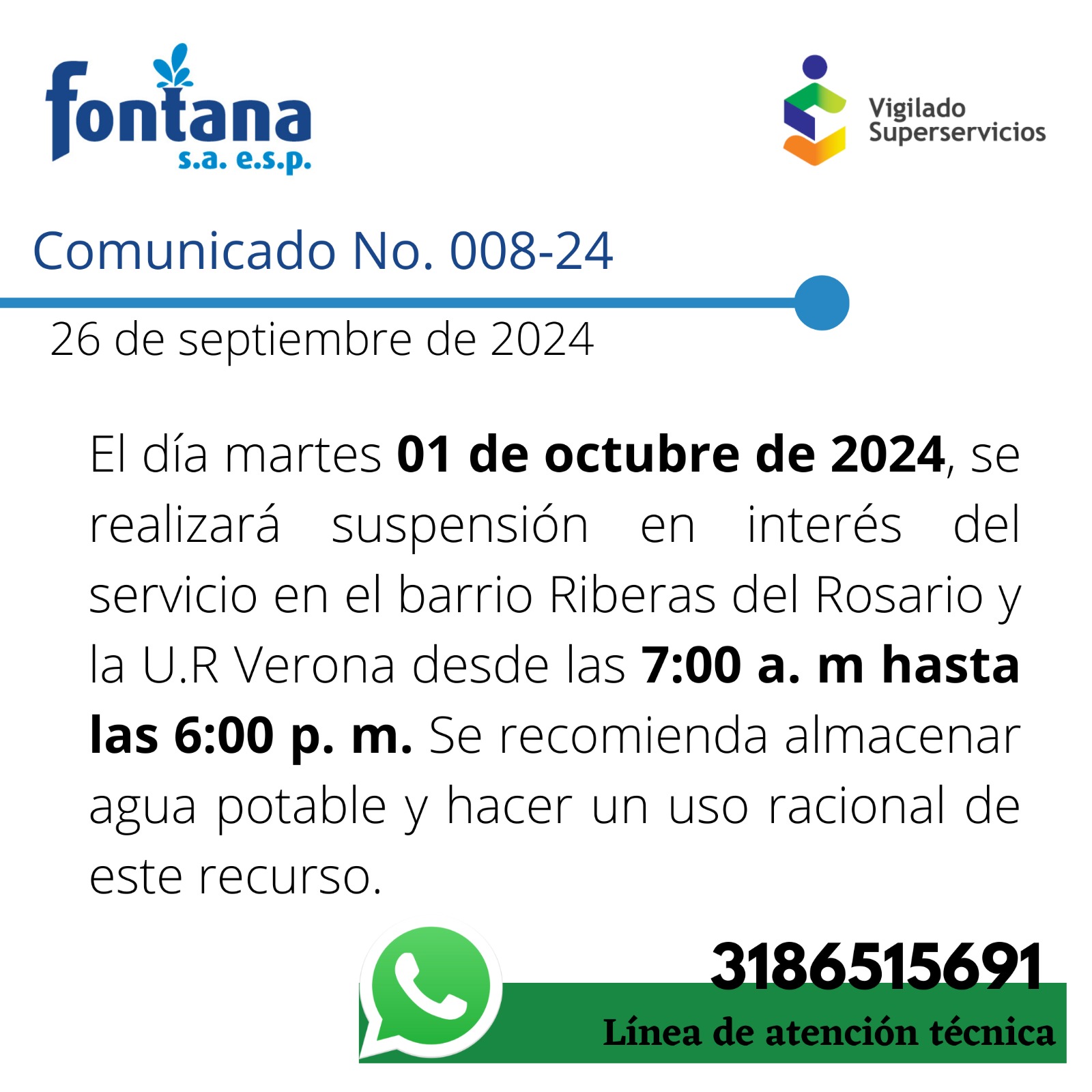 Comununicado No 008-24