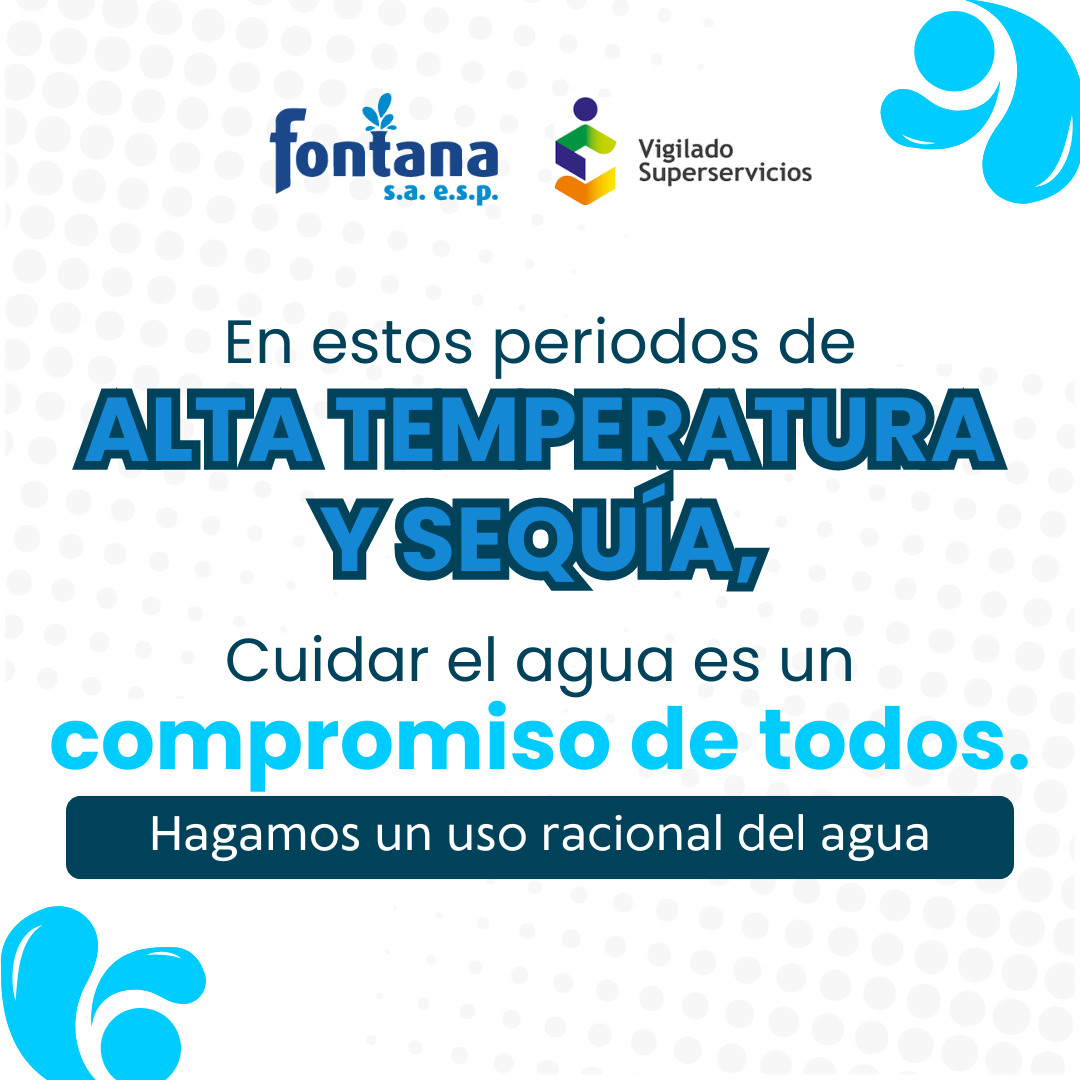 Cuidar el agua es un compromiso de todos.