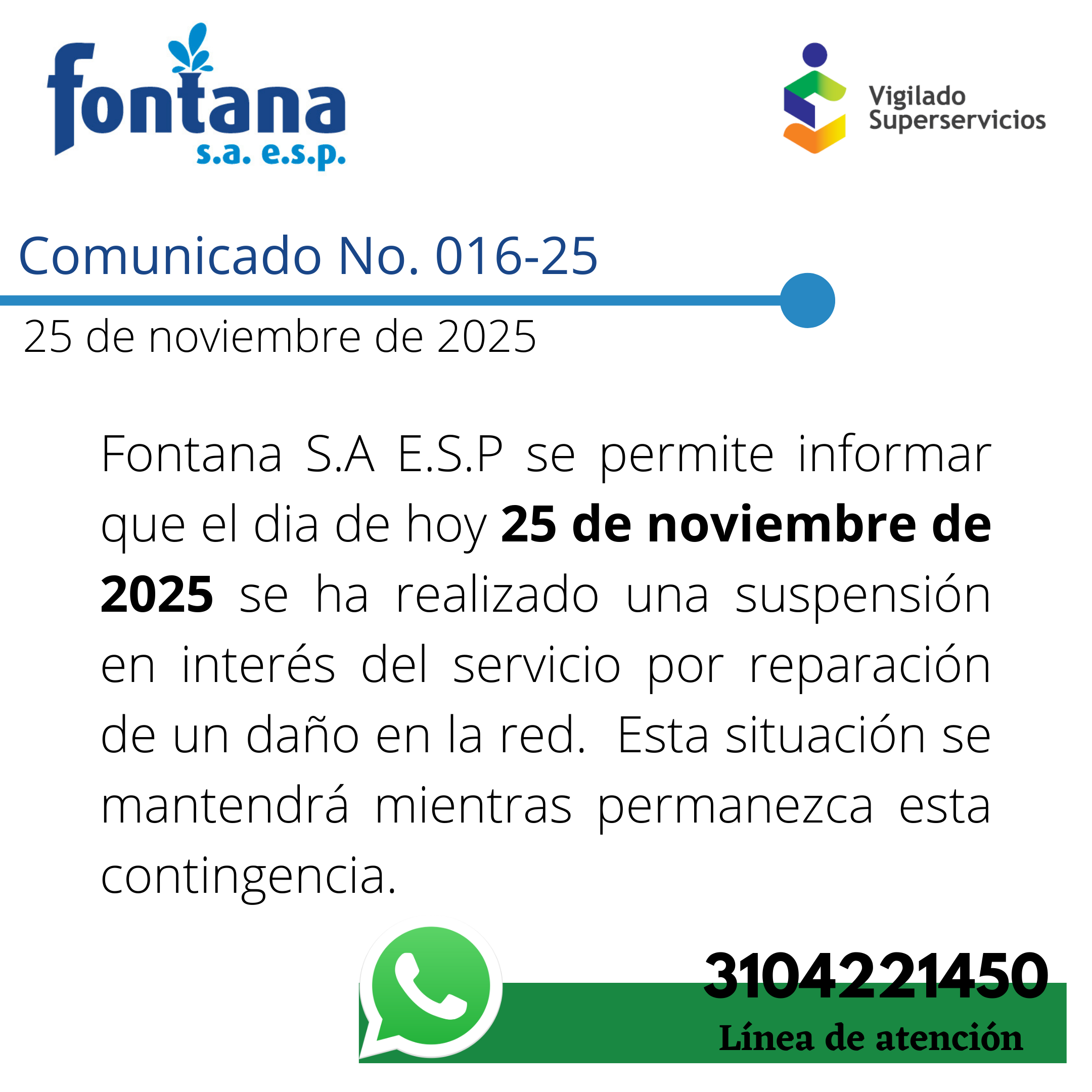 Comunicado No. 16-25 (Total)